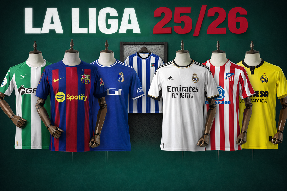 Conjunto de camisetas de la liga española de 2026