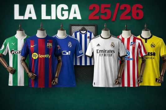 Conjunto de camisetas de la liga española de 2026
