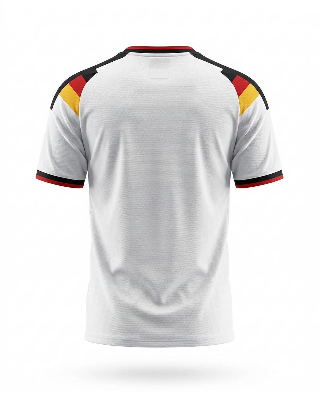 Camiseta Alemania 2026 vision trasera  detalle completo.