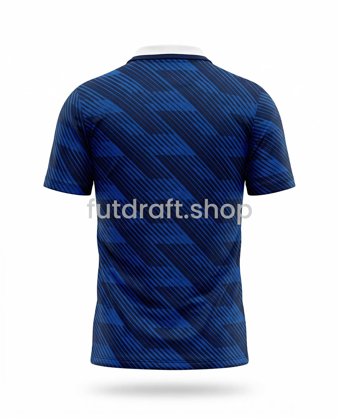 Camiseta Francia 2026 vision trasera detalle completo.
